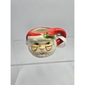 2024 Mr. Christmas Retro Style SANTA Nostalgic Mini Mug Ceramic Ornament